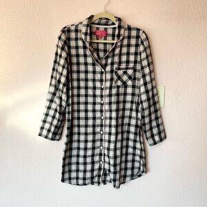 Vintage Y2K Mcbling indie sleaze pink glitter Victoria Secret plaid mini dress